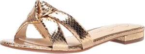 Jessica Simpson Gold Flat Sandals