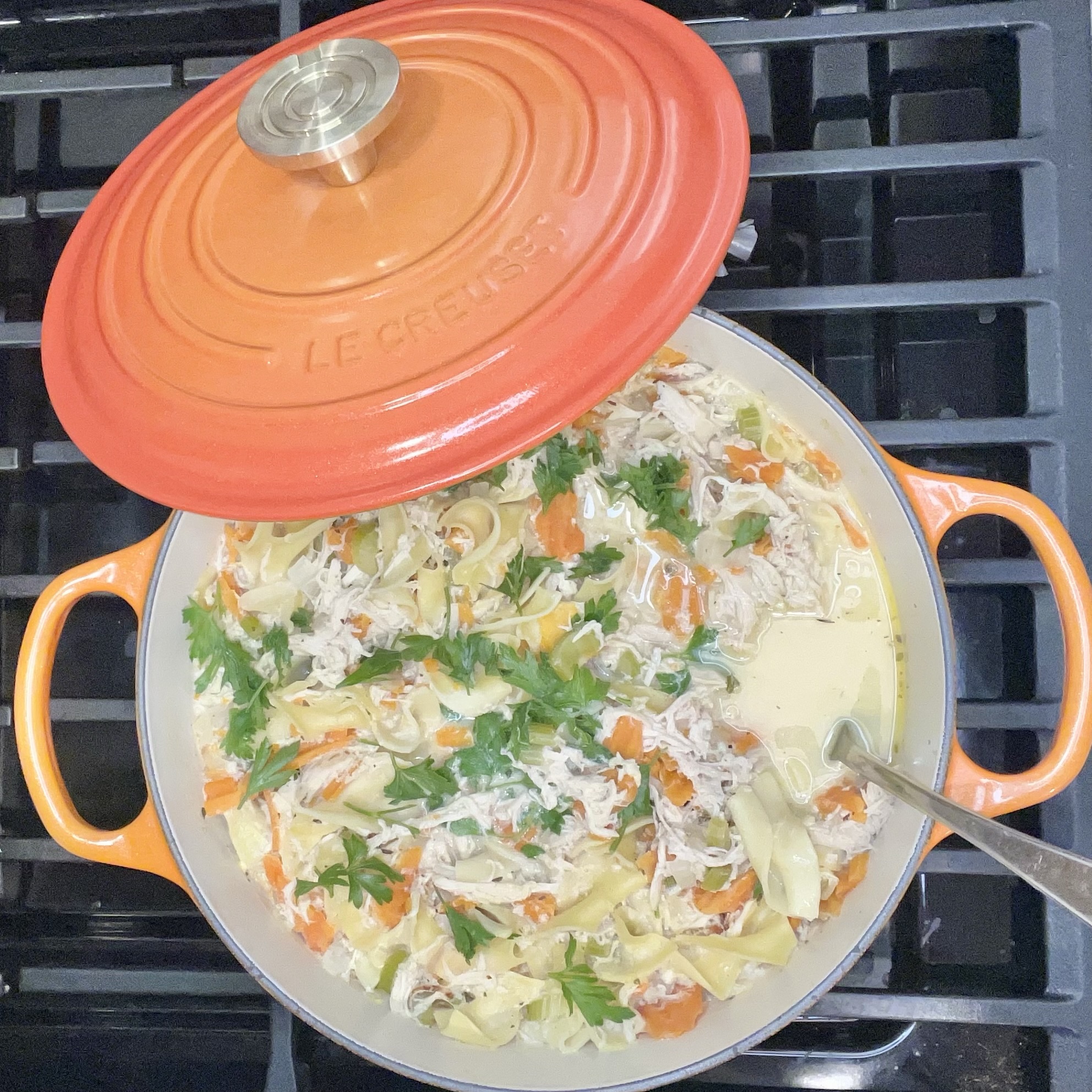 Easy creamy chicken noodle soup