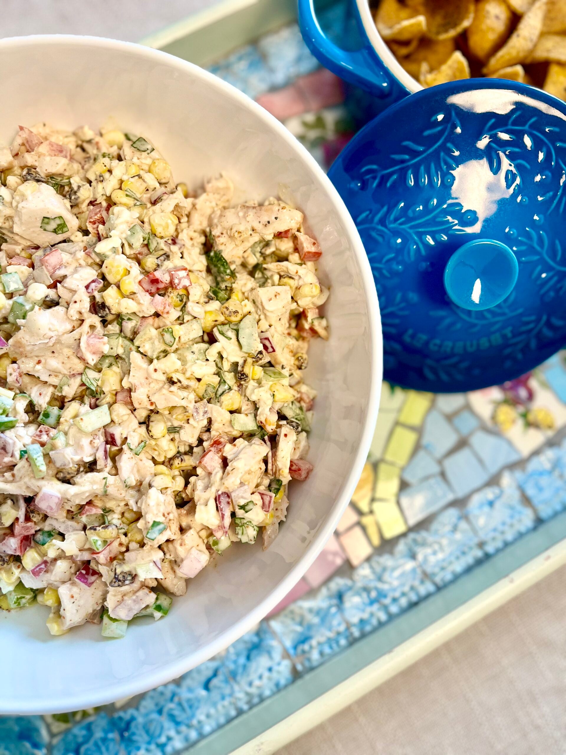 How to Make a Fancy Elote Chicken Salad