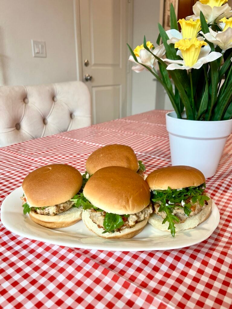 Turkey Jalapeño Feta Burgers