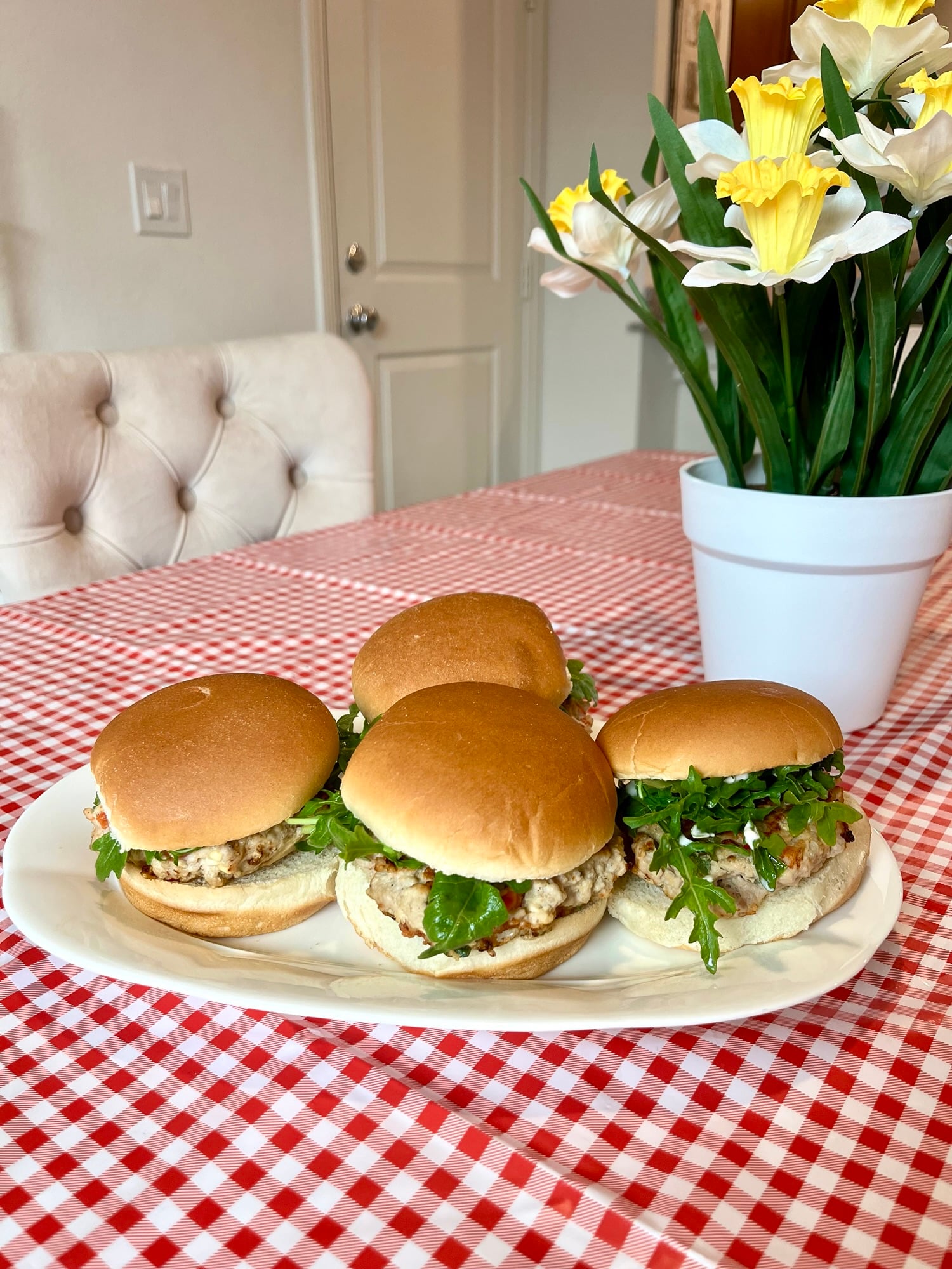 Turkey Jalapeño Feta Burgers