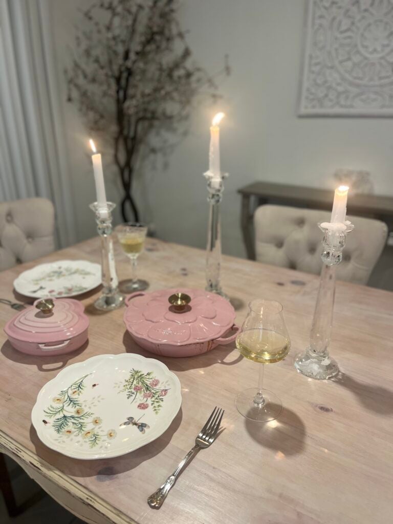 fancy tablescape