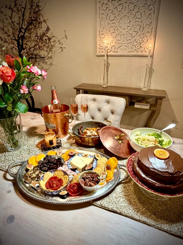 Fall Charcuterie Board tablescape